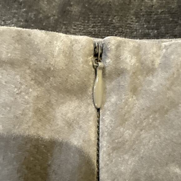 BLANKNYC-Suede Leather Lined Mini Skirt-Lace Up Faux Wrap-Smoky Gray-Size 30 - Picture 14 of 16